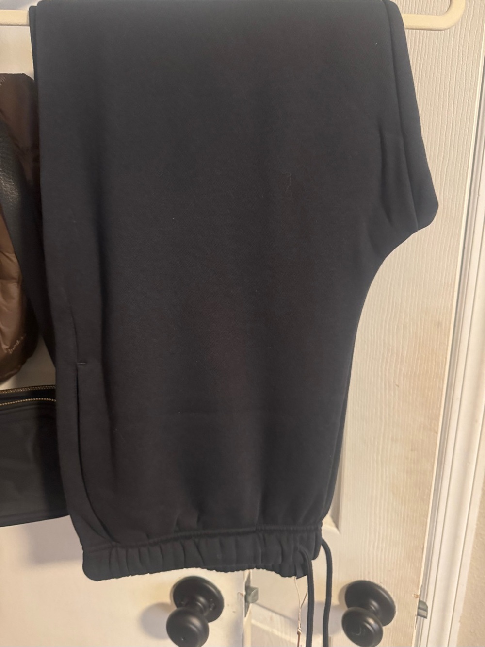 SKIMS Black sweatpants with Drawstring Hem